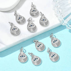 SHEGRACE Brass Cubic Zirconia Pendants&nbsp;XGRQ3K757-533P