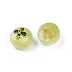 Transparent Glass Apple Pendants&nbsp;DGLA-E004-16A