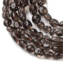 Natural Ice Obsidian Beads Strands&nbsp;G-C268-A07-6x8mm