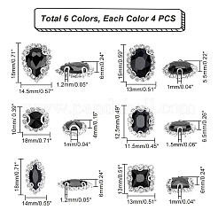 24Pcs 6 Style Sew on Rhinestone&nbsp;KK-PH0002-92