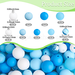 100Pcs Silicone Beads&nbsp;SIL-PA0001-39D