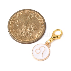 12Pcs Alloy Enamel Pendant Decorations&nbsp;HJEW-JM04204-01