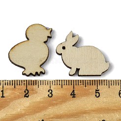 100Pcs Wood Cabochons&nbsp;WOOD-G020-04