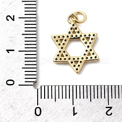 Brass Micro Pave Cubic Zirconia Pendants&nbsp;KK-H529-09G