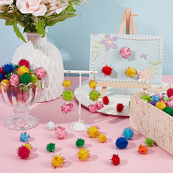 300Pcs Faux Fox Fur Soft Pompom Ball&nbsp;DIY-OC0013-89