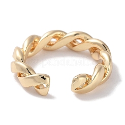 Brass Cuff Rings&nbsp;RJEW-G310-08G