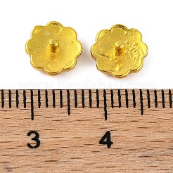 Brass Bead Caps Cabochon Settings&nbsp;KK-G502-15C-G