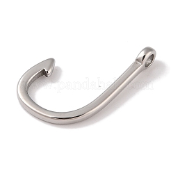 Non-Tarnish 304 Stainless Steel Hook Clasps&nbsp;STAS-C109-14B-P
