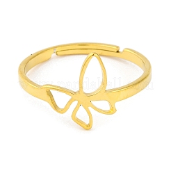 201 Stainless Steel Adjustable Rings for Women&nbsp;RJEW-D082-02G