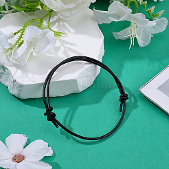 Adjustable Leather Cord Bracelet Making&nbsp;MAK-WH20007-001J