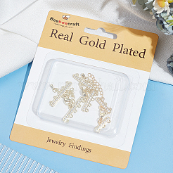 3 Sets 3 Style Brass Micro Pave Clear Cubic Zirconia Chain Extender&nbsp;KK-BBC0012-50