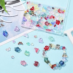 120Pcs 12 Style Transparent Glass Beads Sets&nbsp;GLAA-FS0001-69