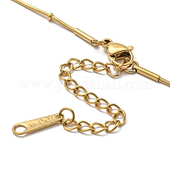 Ion Plating(IP) 304 Stainless Steel Rotatable Alexander Pendants Necklaces&nbsp;NJEW-K259-07G