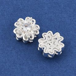 Rack Plating Brass Micro Pave Cubic Zirconia Beads&nbsp;KK-F879-05S