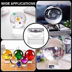 Glass Crystal Ball Display Pedestals&nbsp;AJEW-WH0314-623