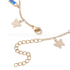 Brass & Glass Charms Bracelets for Women&nbsp;BJEW-JB13120