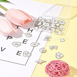 24Pcs 6 Styles Alloy Enamel Pendants&nbsp;ENAM-FS0002-65P