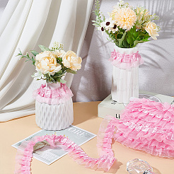 20M Double Satin Lace Edge Trim Organza Lace Ribbon&nbsp;OCOR-UN0001-02C