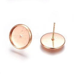 304 Stainless Steel Stud Earrings Findings&nbsp;STAS-P227-38RG-B