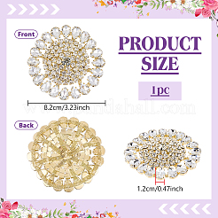 Brass Rhinestone Applique&nbsp;DIY-FG0009-88A