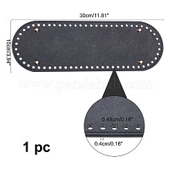 PU Leather Oval Bottom&nbsp;FIND-WH0066-96B