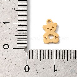PVD Vacuum Plating 304 Stainless Steel Charms&nbsp;X-STAS-L081-006G