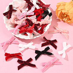 72Pcs 6 Colors Velvet Bowknot Costume Accessories&nbsp;DIY-SP0004-95