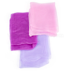6Pcs 3 Colors Solid Color Nylon Silk Scarf for Women Girls&nbsp;AJEW-TA0003-36