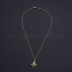 201 Stainless Steel Pendant Necklaces&nbsp;NJEW-S105-JN571-40-2