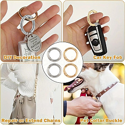 10Pcs Zinc Alloy Spring Gate Rings&nbsp;FIND-YW0007-90