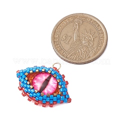 Seed Beads Beaded Charms&nbsp;PALLOY-MZ00274