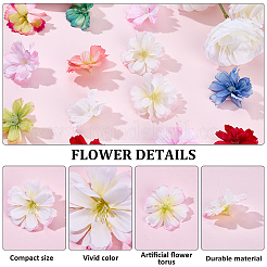 50Pcs Cloth Artificial Carnations&nbsp;AJEW-SP0003-83A