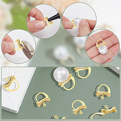 10Pcs Brass Hoop Earring Finding for Women&nbsp;DIY-AR0004-45