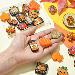 20Pcs 10 Styles Thanksgiving Day Themed Silicone Beads Sets&nbsp;SIL-CJ0002-88
