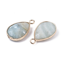 Natural Flower Amazonite Pendants&nbsp;G-R471-01