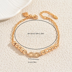 Stainless Steel Infinity Link Bracelets&nbsp;ID1319