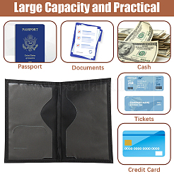 2Pcs 2 Colors PU Leather Passport Cover&nbsp;OFST-CL0001-10A