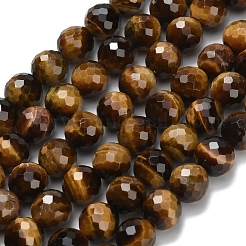 Natural Tiger Eye Beads Strands&nbsp;G-L642-F01-8mm