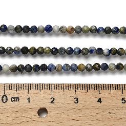 Natural Lapis Lazuli Beads Strands&nbsp;G-RM2025-A21-3mm
