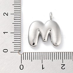 Rack Plating Brass Balloon Letter Pendants&nbsp;KK-C050-01P-M