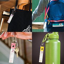 PU Leather & Cotton Name Marker Keychain&nbsp;AJEW-WH0514-043