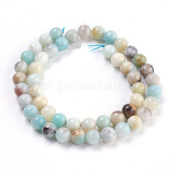 Natural Flower Amazonite Beads Strand&nbsp;G-E487-49