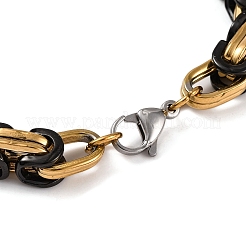 201 Stainless Steel Byzantine Chain Bracelets&nbsp;BJEW-B078-60GEB