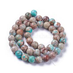 Natural Imperial Jasper Beads Strands&nbsp;G-I122-8mm-12