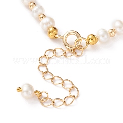 Natural White Shell Star Link Bracelets&nbsp;BJEW-JB05780-02