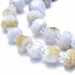 Natural Blue Lace Agate Beads Strands&nbsp;G-F715-032A