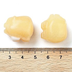 Natural Yellow Jade Carved Figurines&nbsp;DJEW-L023-C01