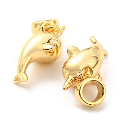 Brass European Dangle Charms&nbsp;KK-M247-13G