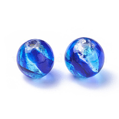 Handmade Silver Foil Lampwork Beads&nbsp;FOIL-L017-003