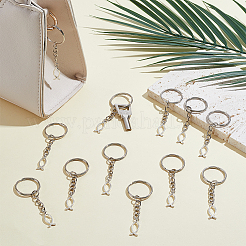 60Pcs Alloy Jesus Fish Pendant Keychain&nbsp;KEYC-HY00021
